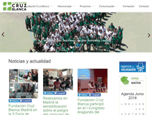 Tablet Screenshot of fundacioncruzblanca.org